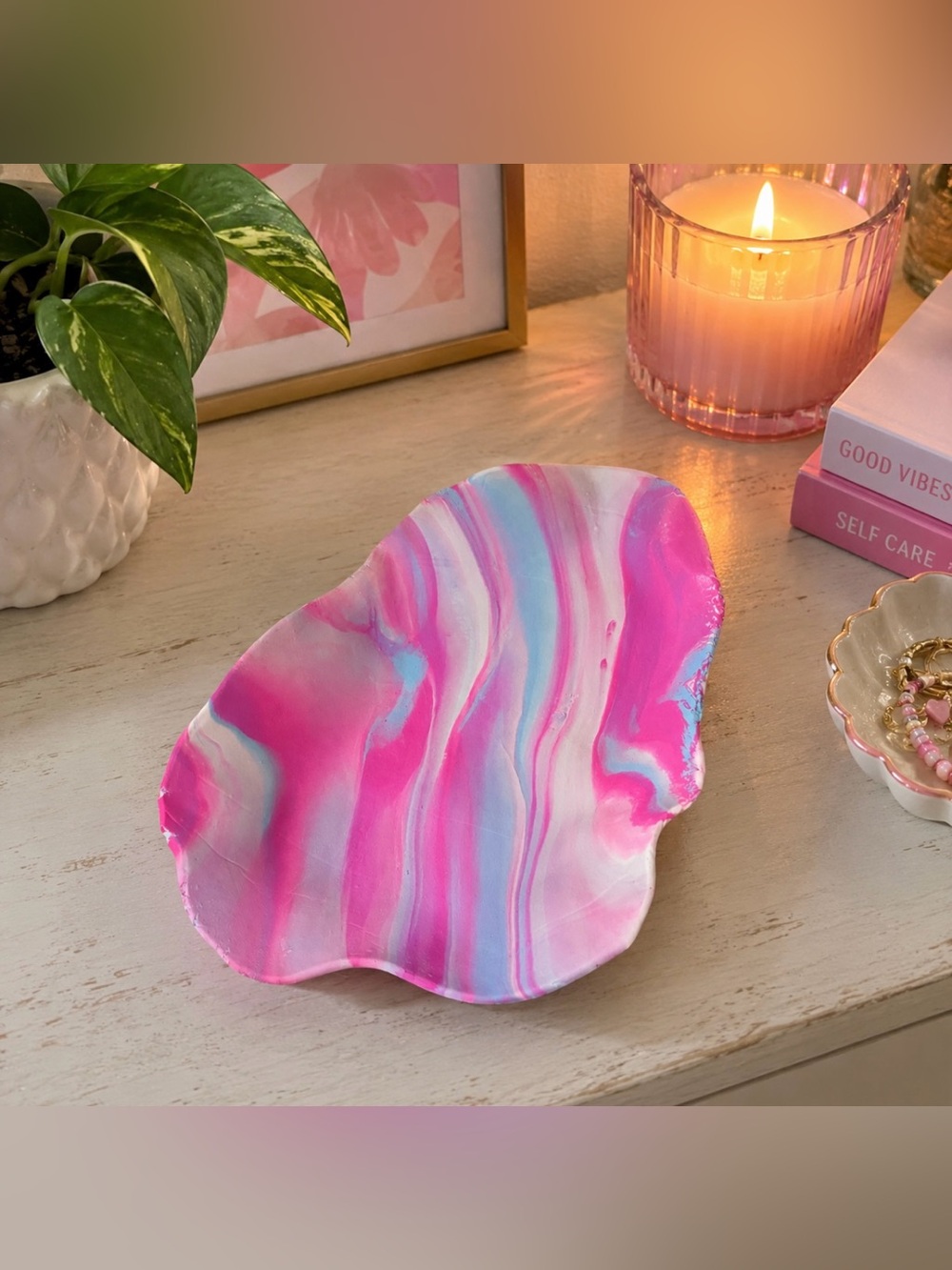 handmade polymer clay dish
